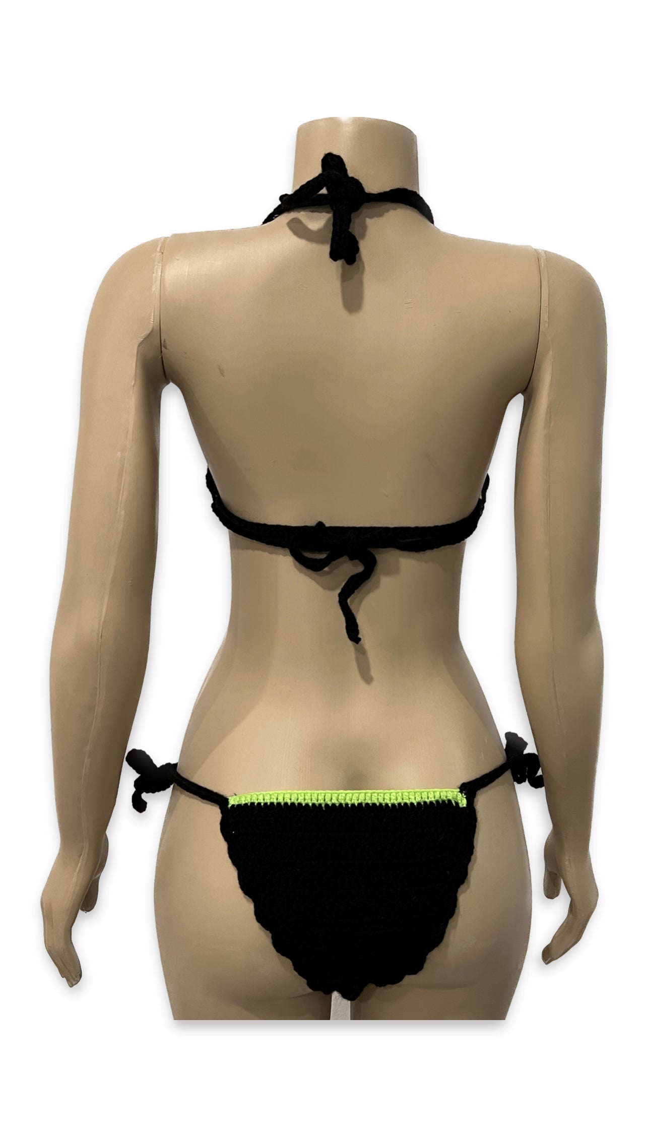 V Cut Crochet Bikini